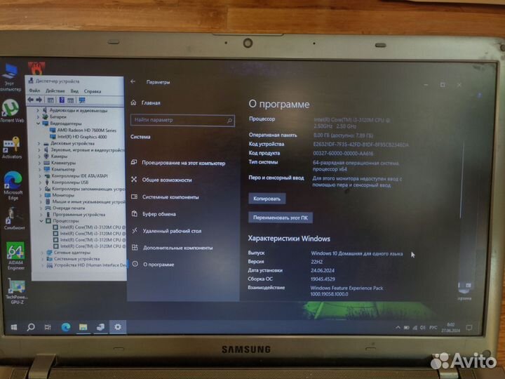 Ноутбук samsung np350v5c