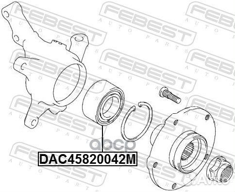 Подшипник ступ.ford focus III/C-MAX/kuga I-II 10