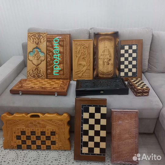 Нарды, шахматы ручной работы