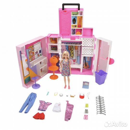 Гардероб для Барби +кукла Barbie Mattel новая
