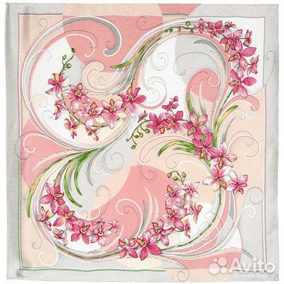 Павловопосадский платок шелковый