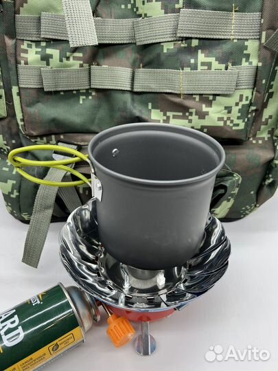 Плитка портативная походная газовая ветрозащитная