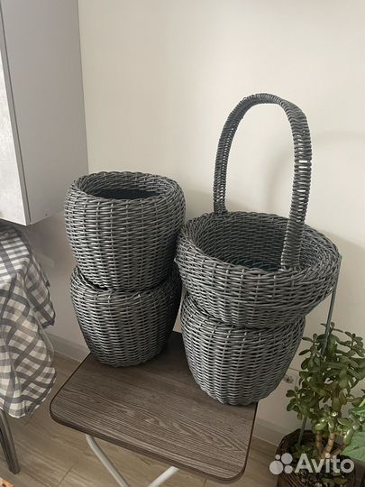 Корзина плетеная пасхальная