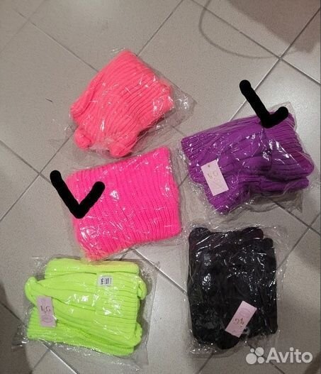 Шапка тыковка детская и снуд