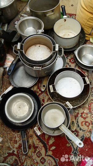 Сковородки кастрюли скороварка алюминиевые СССР