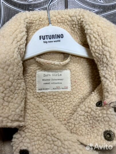 Дубленка для девочки zara