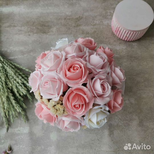 Букет цветов из мыла / мыльные розы