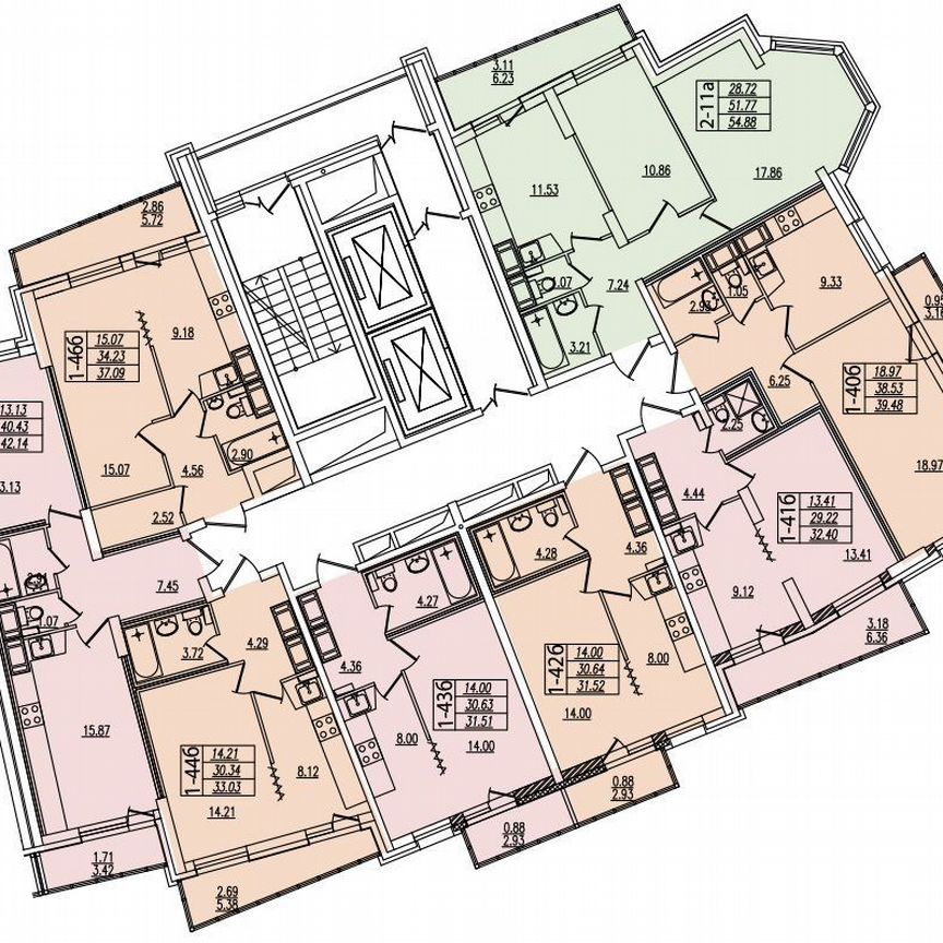 1-к. квартира, 35,6 м², 21/22 эт.