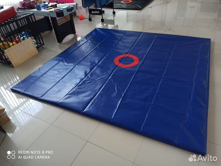 Борцовский ковер 2х2м, детский, маты 40 мм