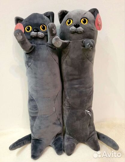 Мягкая игрушка подушка длинный кот