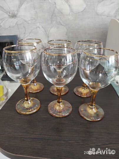Бокалы для вина 6 штук