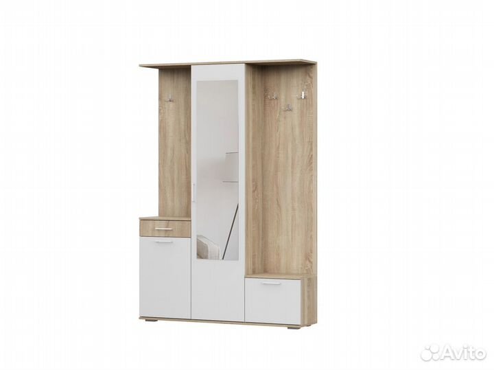 Прихожая пр-1 Дуб Сонома/Белый