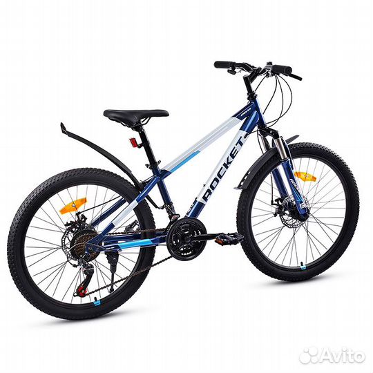 Велосипед 24 Rocket Aries 2.0, цвет синий, размер