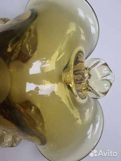 Пепельница конфетница ваза из цветного стекла