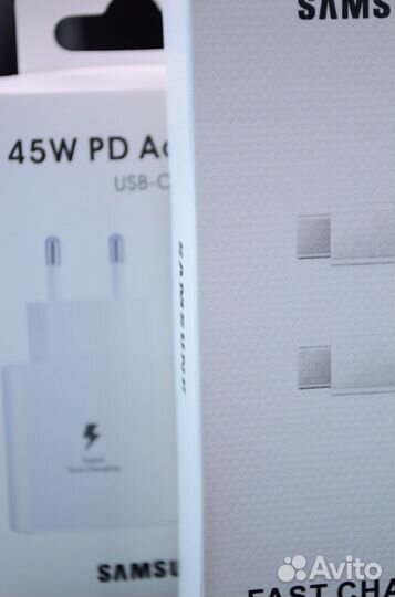 Сзу Samsung 45W Type-C + Кабель Samsung Original