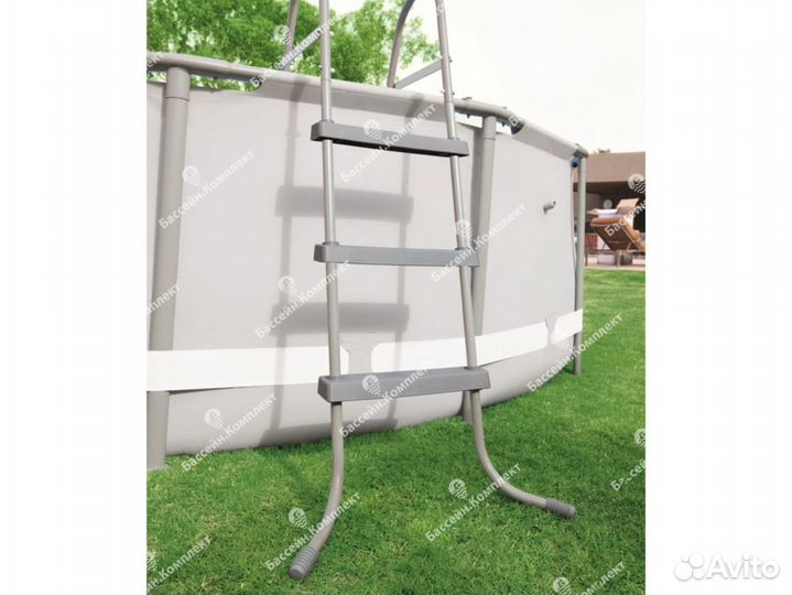 Лестница для бассейна 107 см, 3 ступеньки