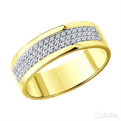 Кольцо sokolov из золота, 1012616-2, р.16,5