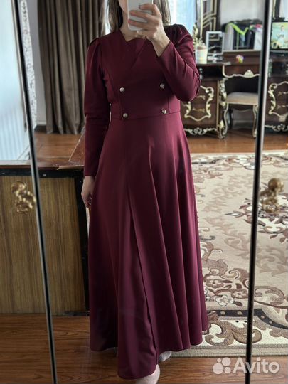 Платье вечернее на запах в пол