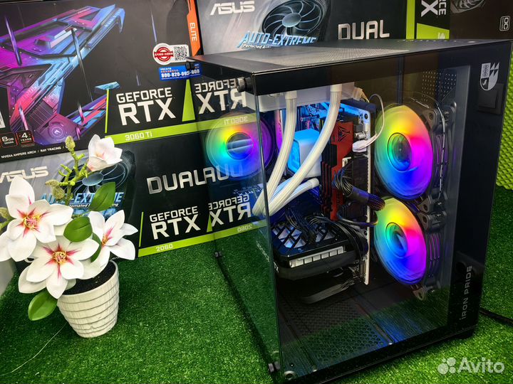 Игровой пк с водянкой Ryzen 7 / RTX 4060