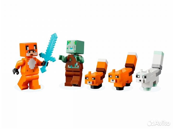 Lego Minecraft The Fox Lodge Лисья хижина 21178