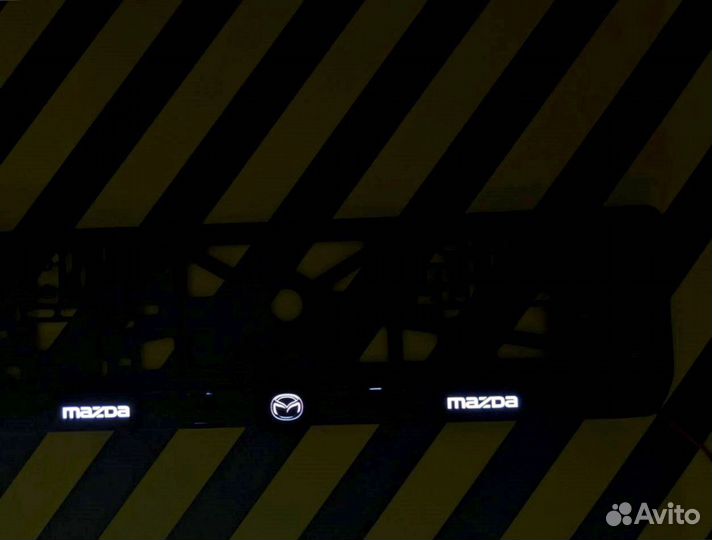 Рамка под номер с подсветкой надписи