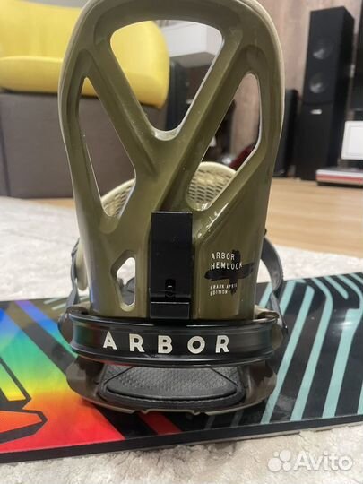 Сноуборд комплект santa cruz 154 + крепы arbor