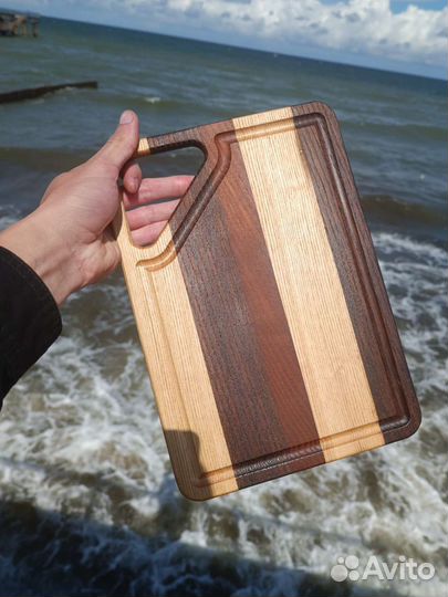 Доска разделочная двухсторонняя с Желобком дерево