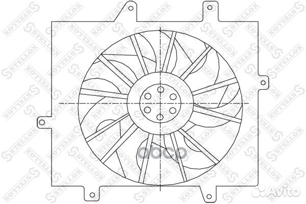 29-99325-SX вентилятор охлаждения с рамкой Chr