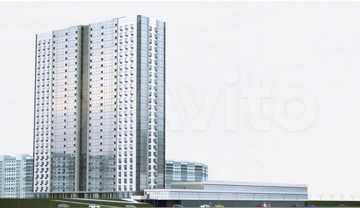 1-к. квартира, 49,6 м², 12/25 эт.