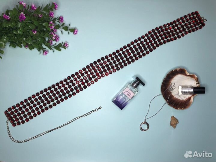 Пояс декоративный из стекла камней