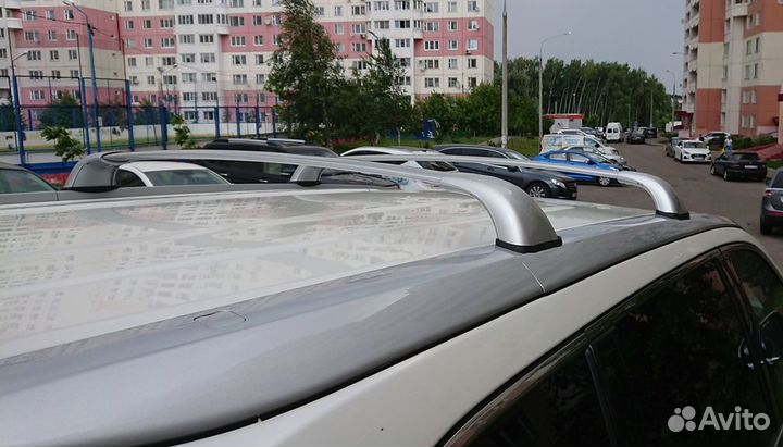Поперечины серебро Toyota Highlander 2014-2018
