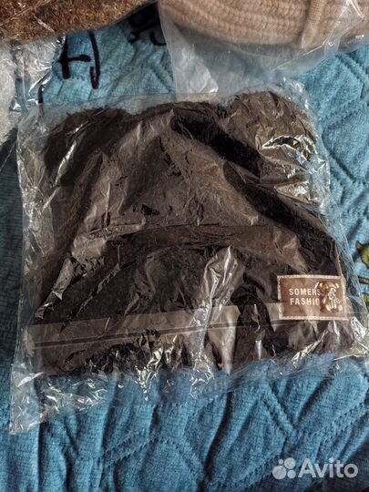 Шапка вязаная с ушками медведя