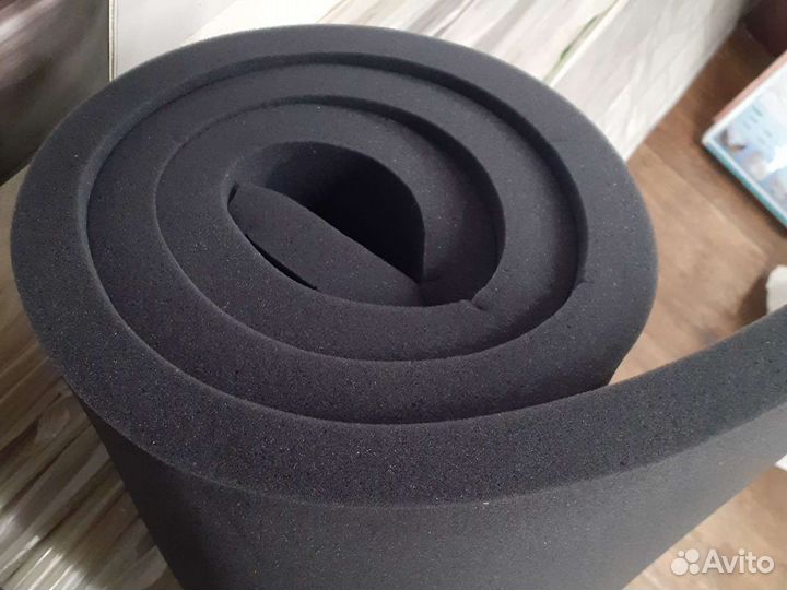 Черный пенополиуретан. Черный поролон