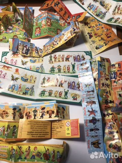 Вкладыши Ландрин Петрушка Киндер