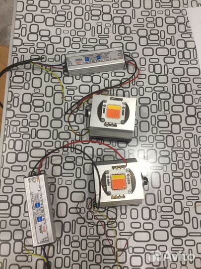 LED матрицы 50w full spectrum 30 3000K