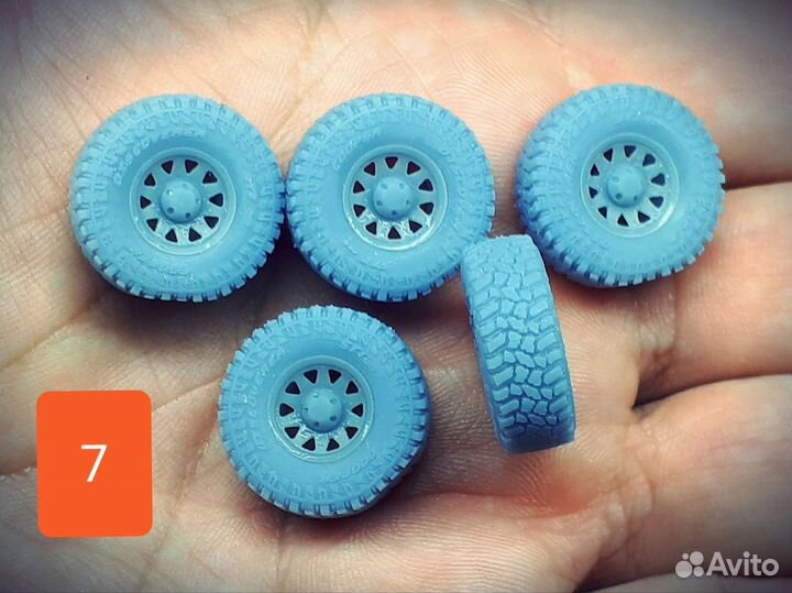 Колеса для сборных моделей 1/43, 1/35