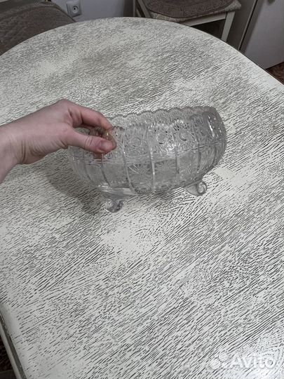 Чешская хрустальная ваза