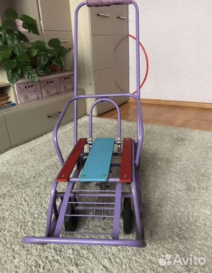 Санки на больших колёсах