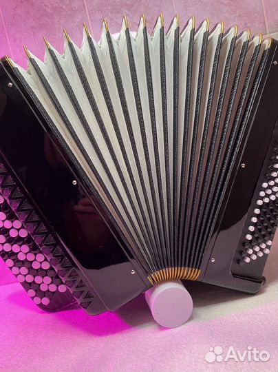 Пятирядный Баян Тула 209 Чёрный Брутальный