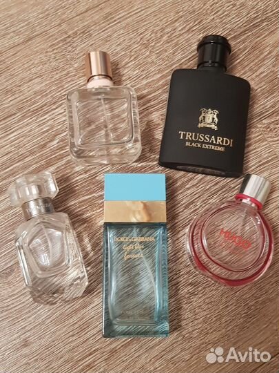 Коробочки и флаконы из под духов (оригинал)