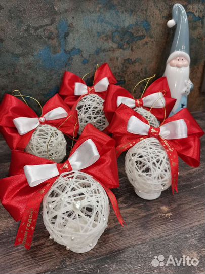 Елочные игрушки ручной работы