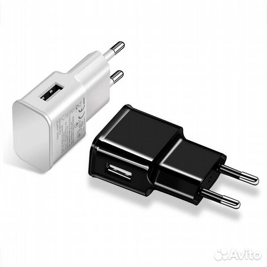 Блок питания USB, 5В, 2,1А, черный