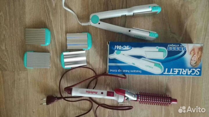 Плойка(бебилис) и утюжок(скарлет) для волос