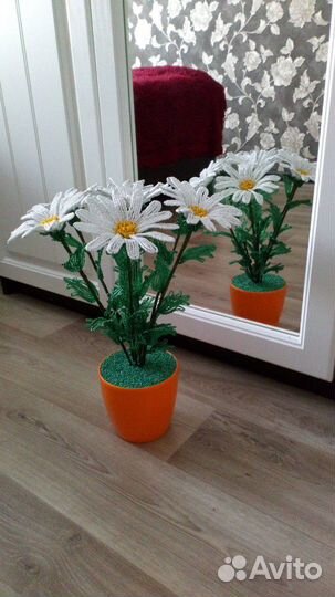 Цветы из бисера