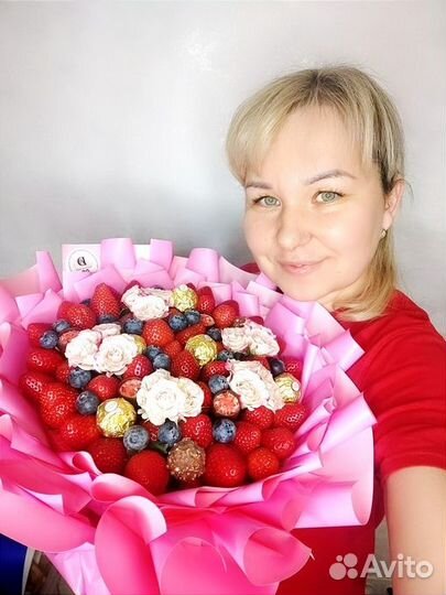 Букет из клубники. Съедобный букет