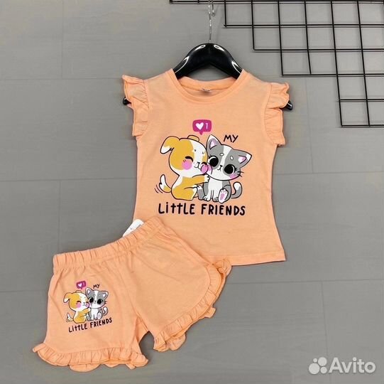 Костюм для девочки Bonito Зайка и Котик 104