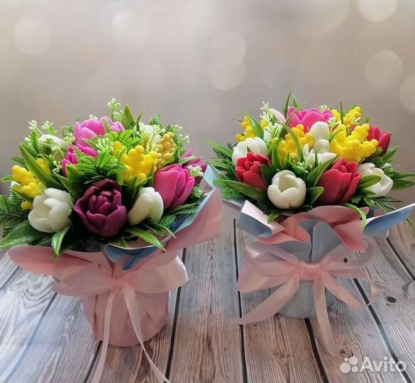 Букеты из мыла ручной работы