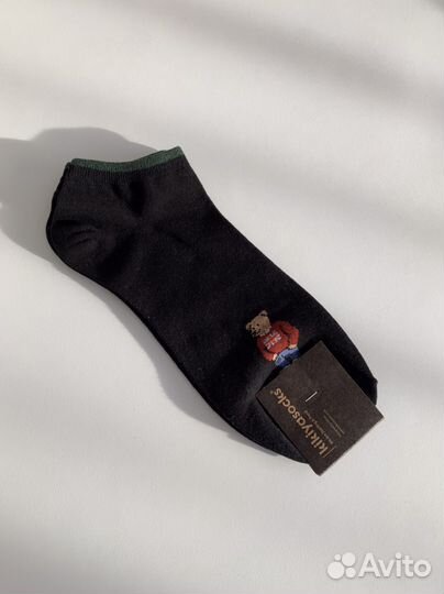 Носки в стиле polo с медведями 2 пары