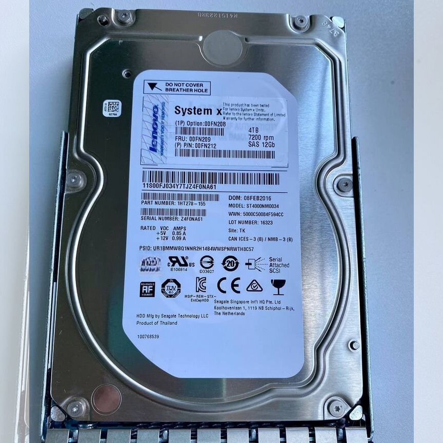 [00FN209] Жесткий Диск Ibm 4tb 00fn212 Sas 3.5 12g 00fn209
