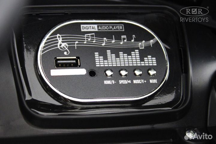 Детский электромобиль Toyota Land Cruiser М555бх черный глянец